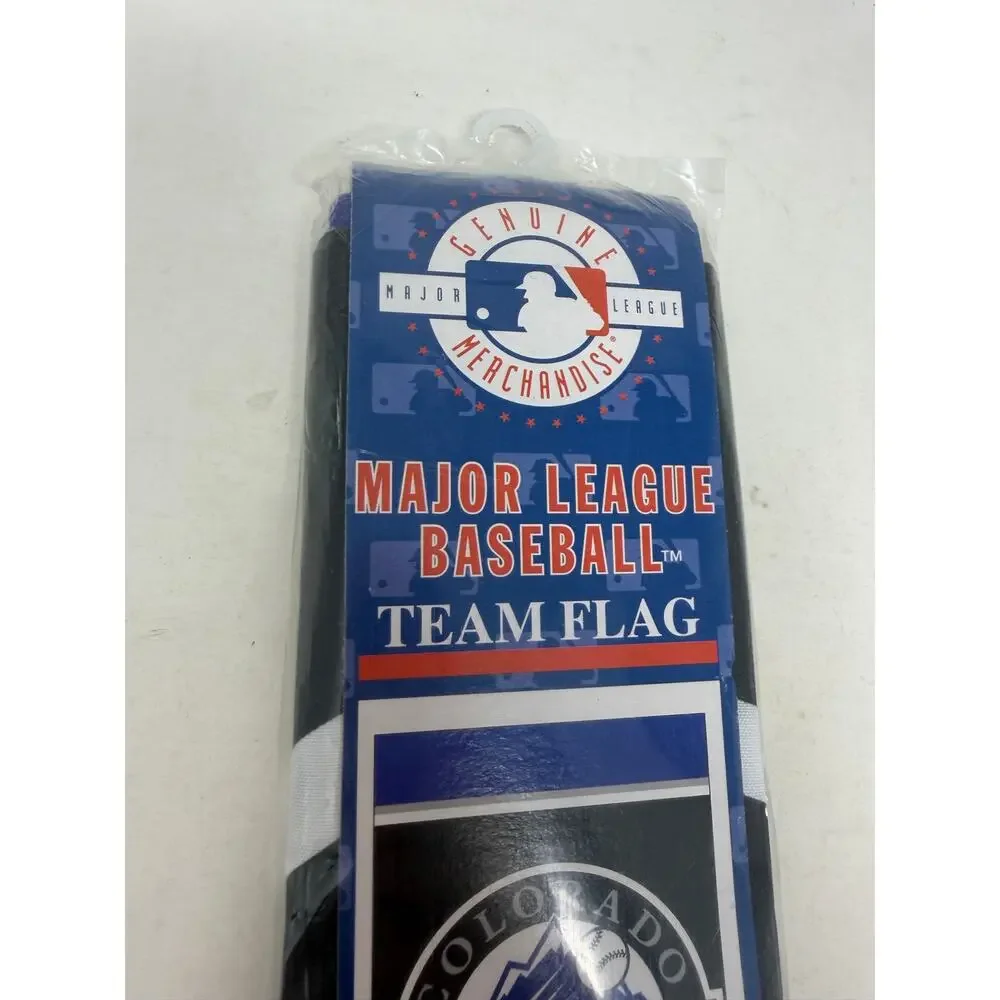 Vintage 1997 Colorado Rockies MLB Team Flag 29.5'' x 41.5''